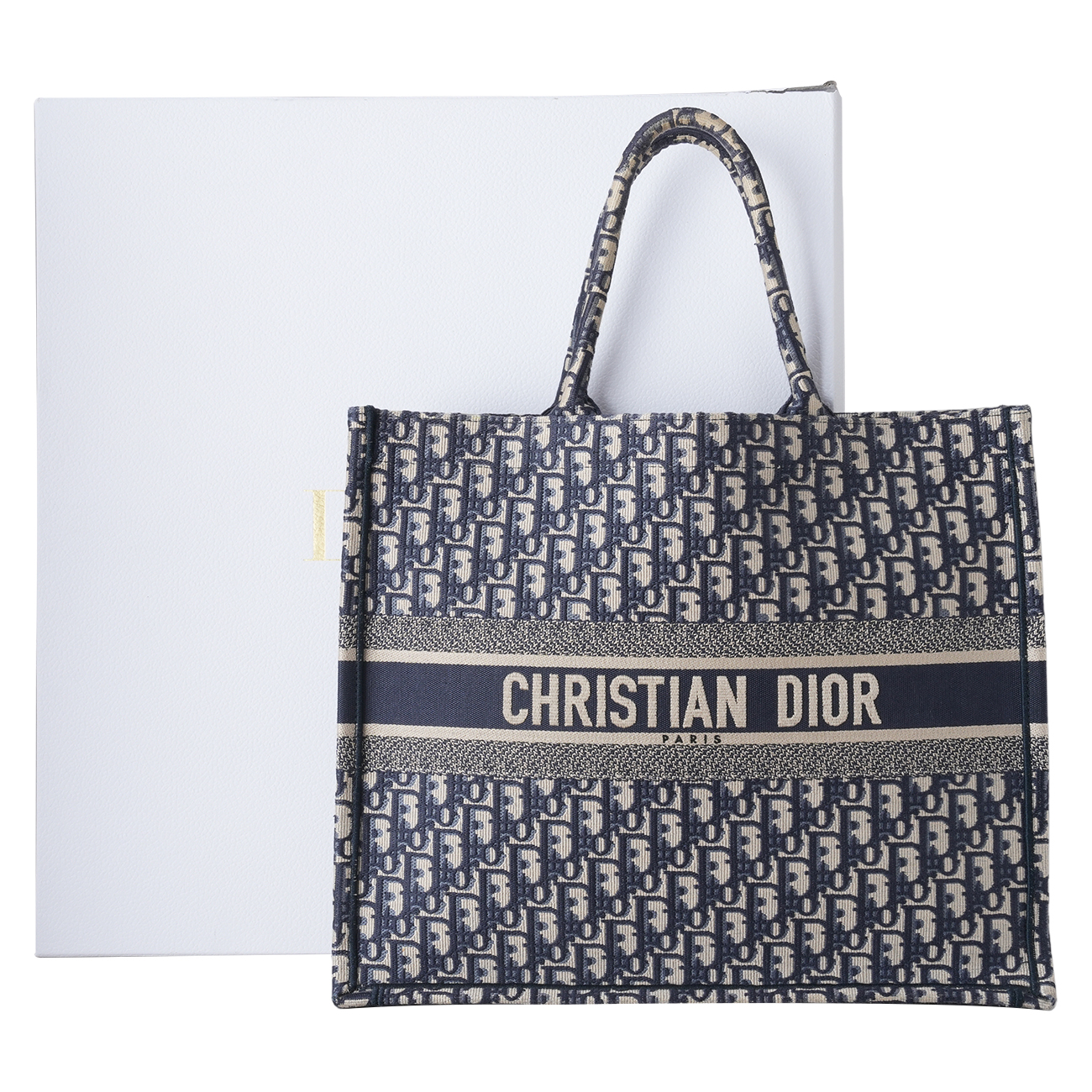 CHRISTIAN DIOR(USED)디올 오블리크 북토트 라지